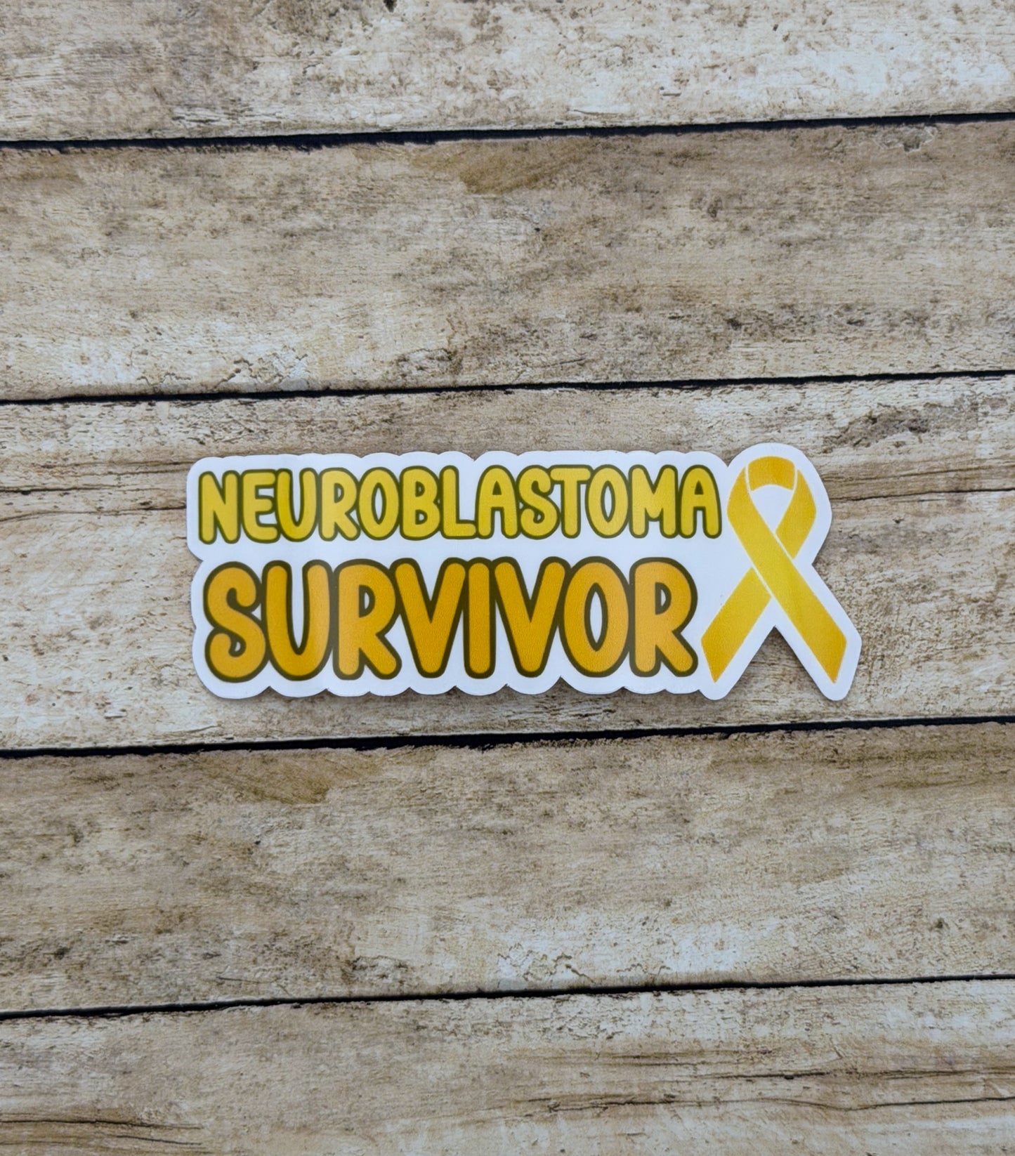 Neuroblastoma Survivor with Ribbon Sticker