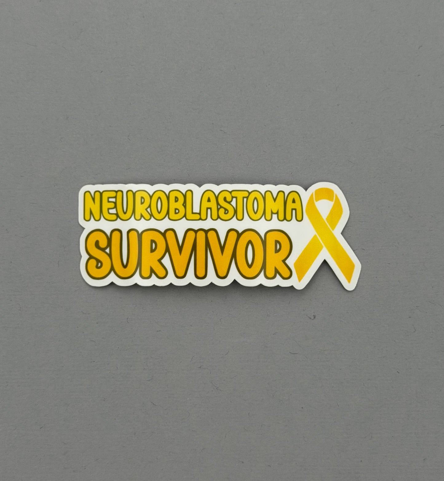 Neuroblastoma Survivor with Ribbon Sticker