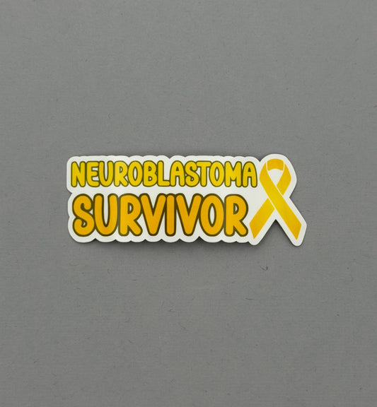 Neuroblastoma Survivor with Ribbon Sticker