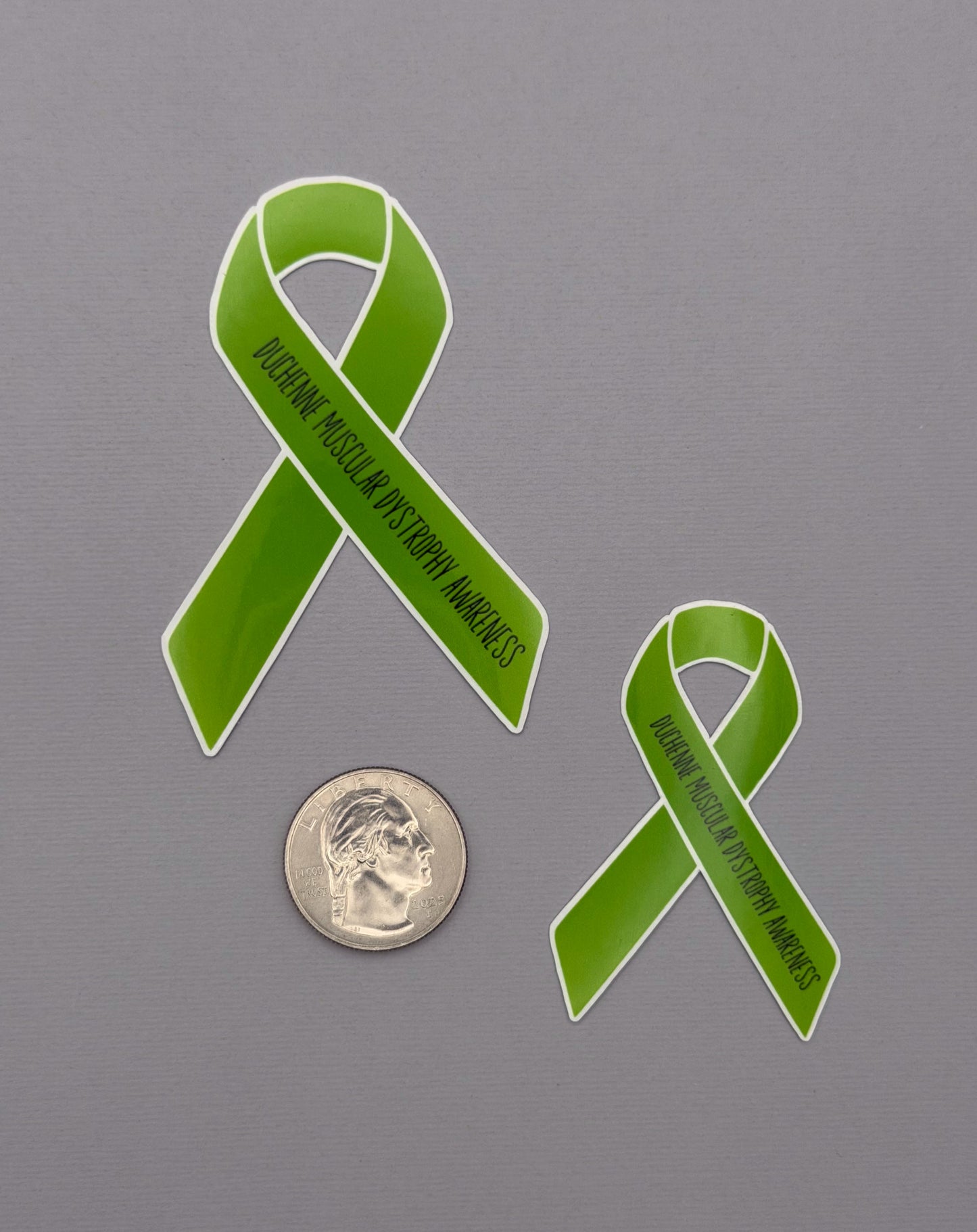 Duchenne Muscular Dystrophy Awareness Ribbon Sticker or Magnet