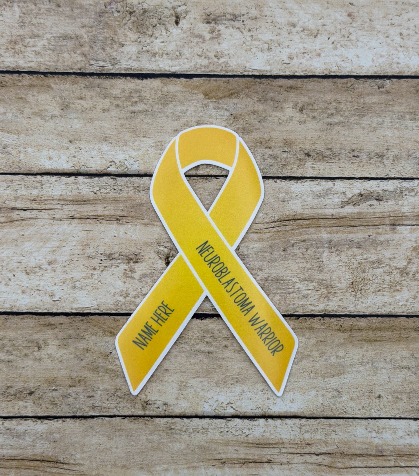 Neuroblastoma Warrior Custom Ribbon Sticker