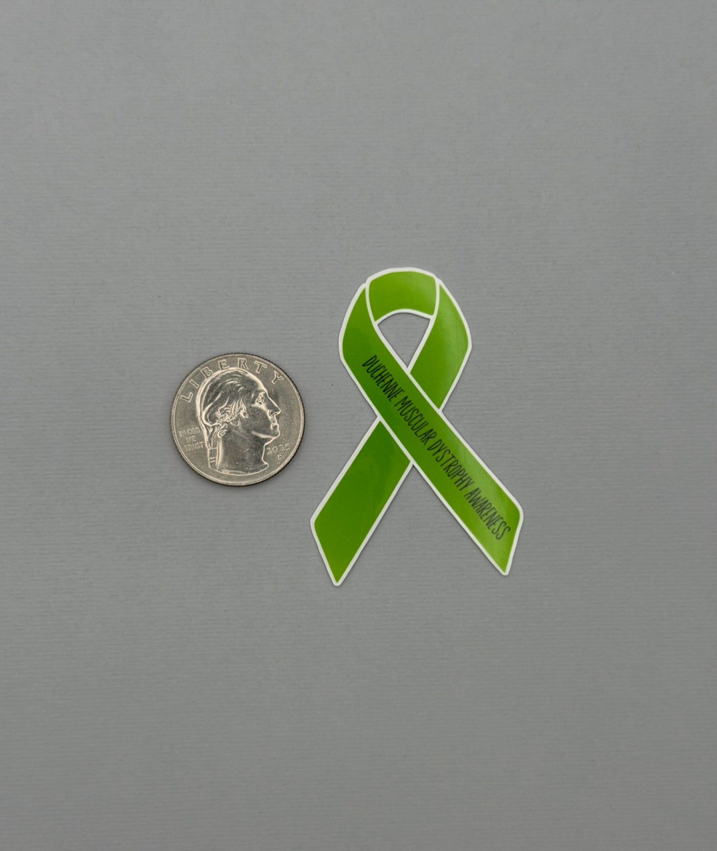 Duchenne Muscular Dystrophy Awareness Ribbon Sticker or Magnet