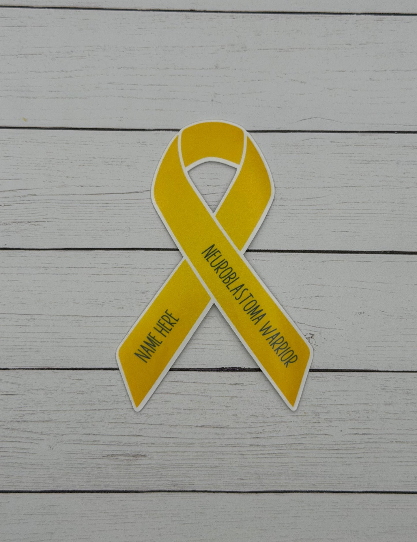 Neuroblastoma Warrior Custom Ribbon Sticker