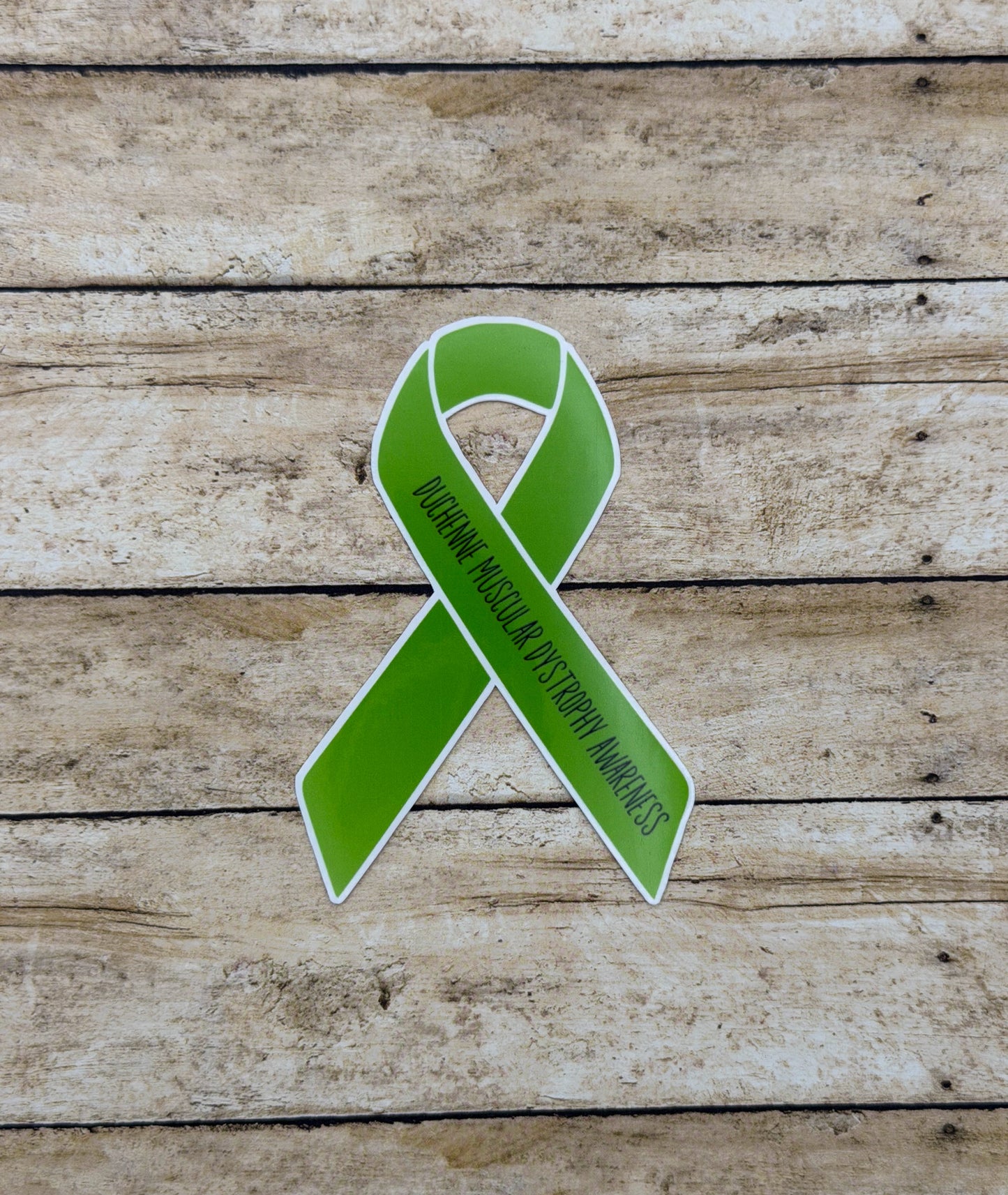 Duchenne Muscular Dystrophy Awareness Ribbon Sticker or Magnet