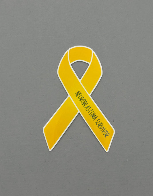 Neuroblastoma Survivor Ribbon Sticker