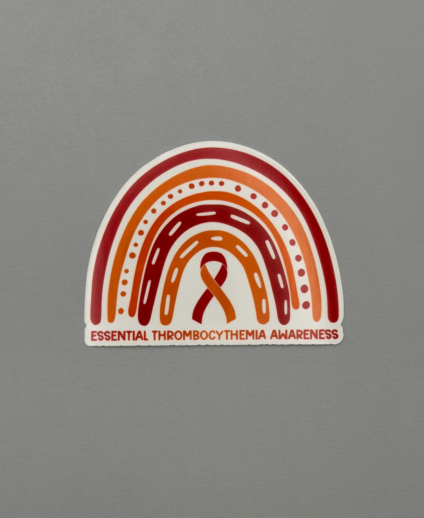 Essential Thrombocythemia Awareness Rainbow Sticker or Magnet | ET