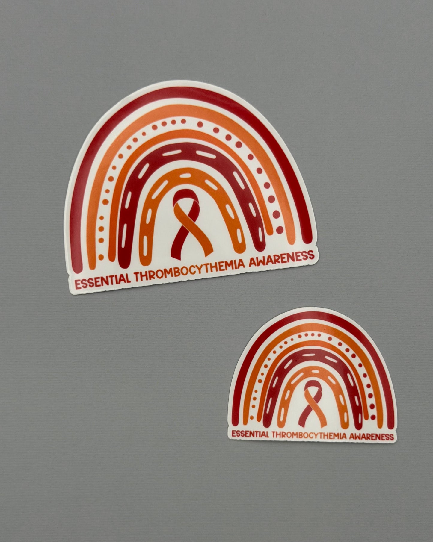 Essential Thrombocythemia Awareness Rainbow Sticker or Magnet | ET