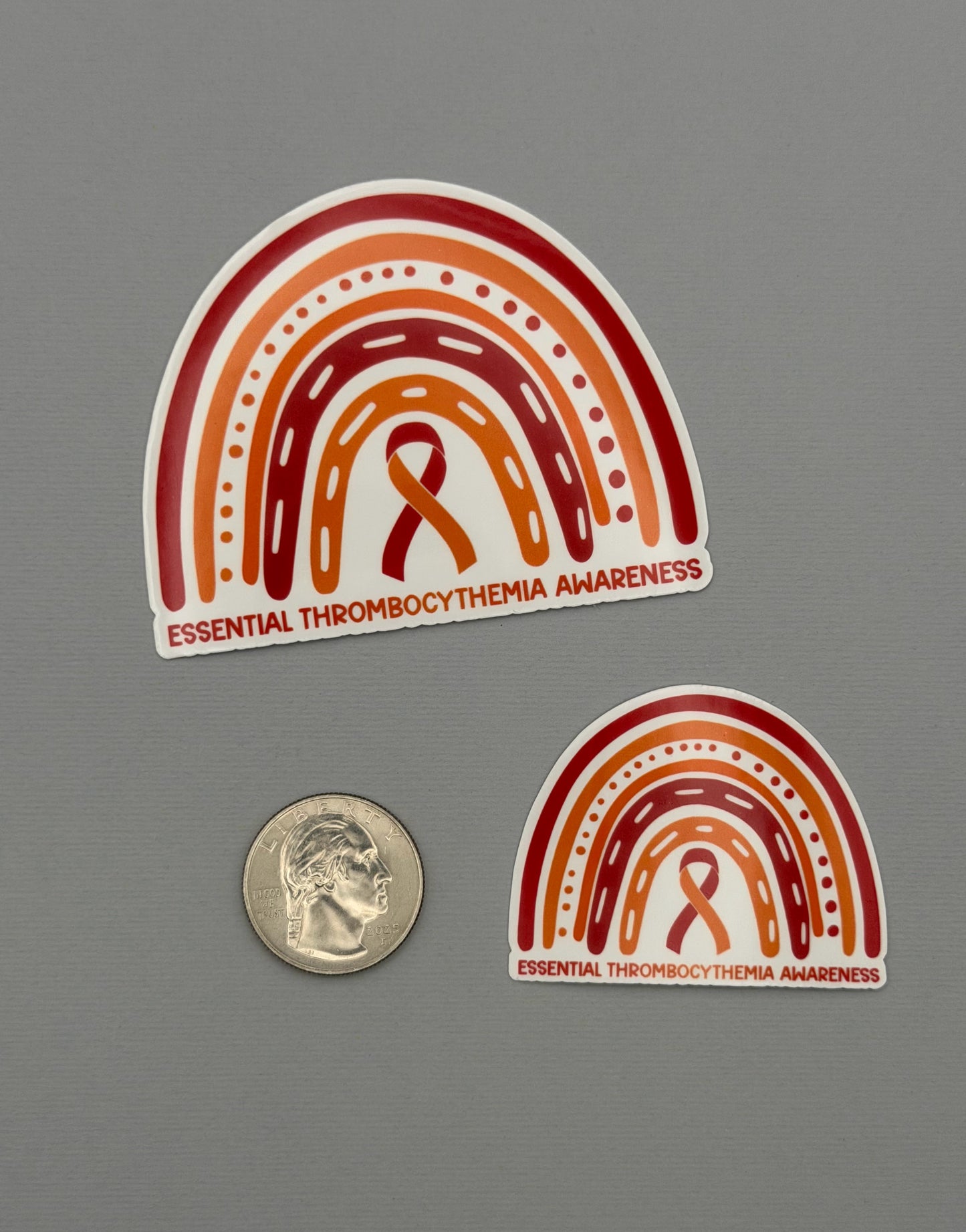 Essential Thrombocythemia Awareness Rainbow Sticker or Magnet | ET