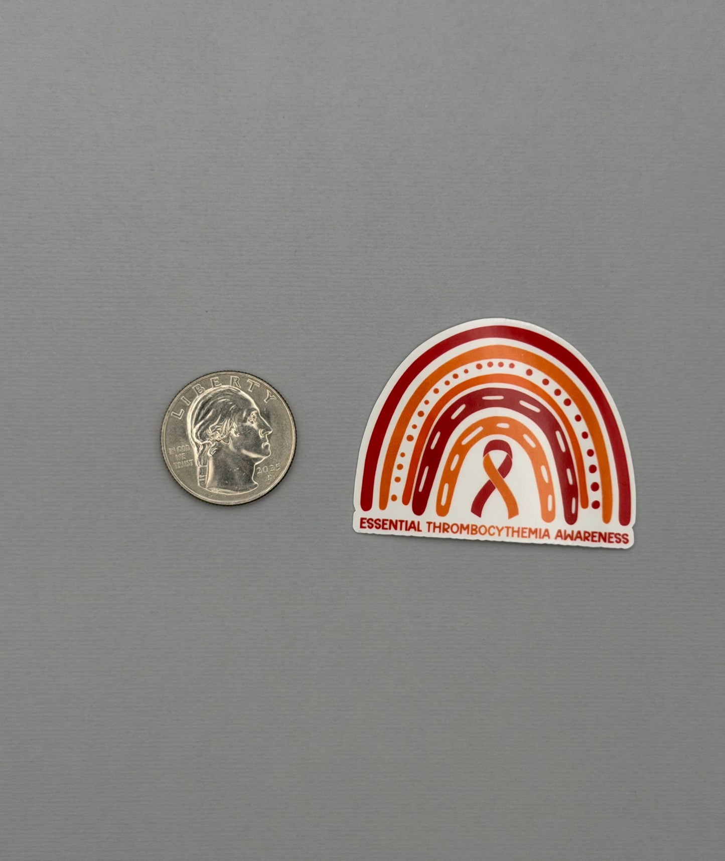Essential Thrombocythemia Awareness Rainbow Sticker or Magnet | ET