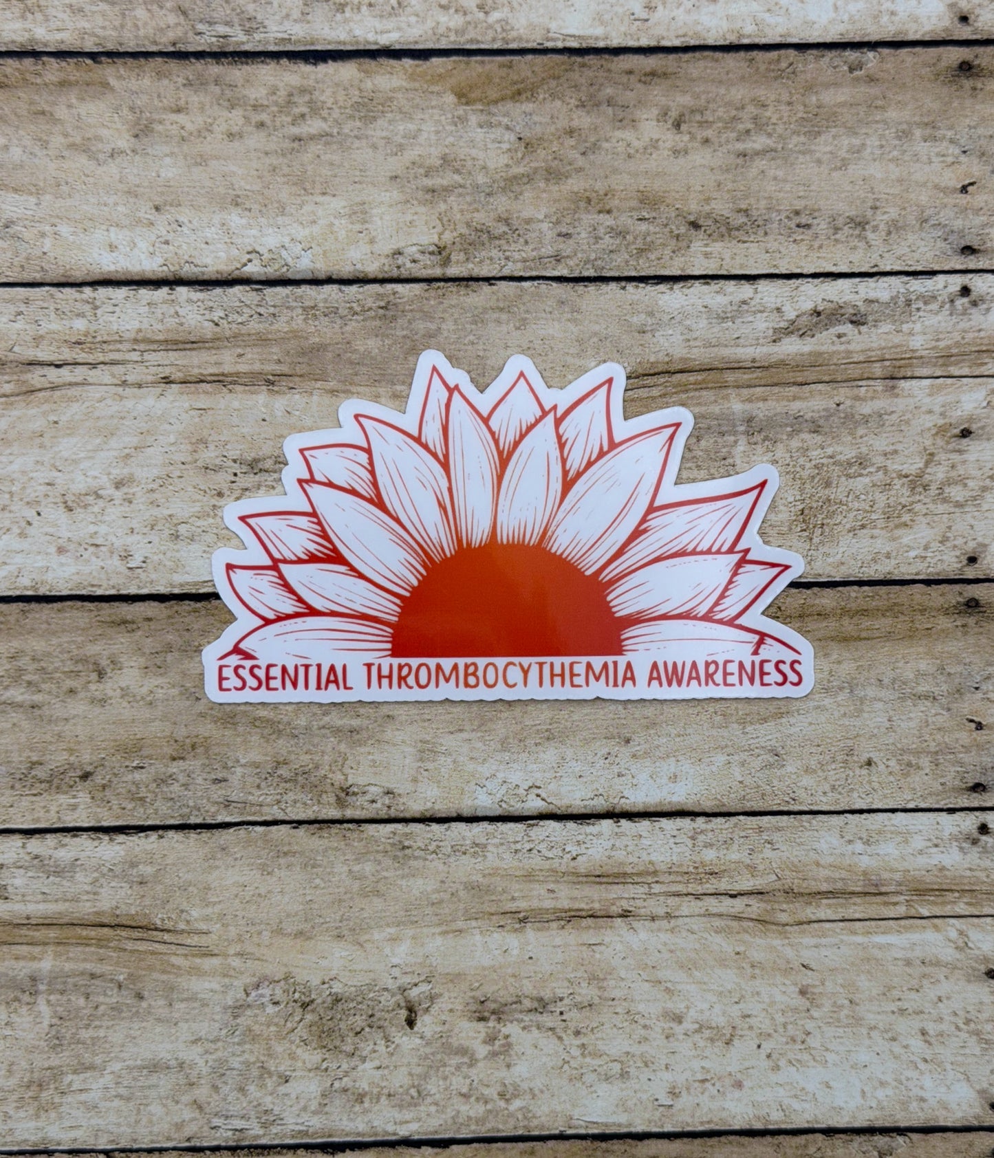 Essential Thrombocythemia Awareness Sunflower Sticker or Magnet | ET
