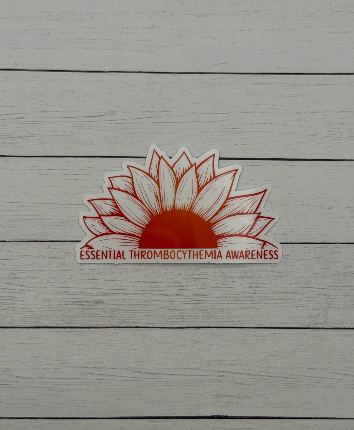 Essential Thrombocythemia Awareness Sunflower Sticker or Magnet | ET