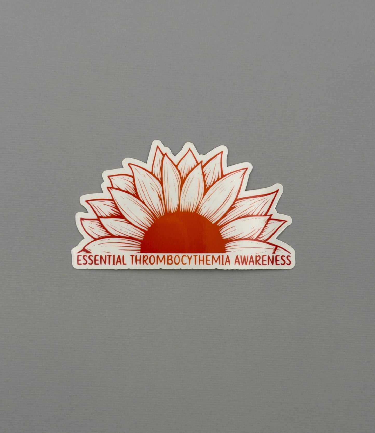 Essential Thrombocythemia Awareness Sunflower Sticker or Magnet | ET