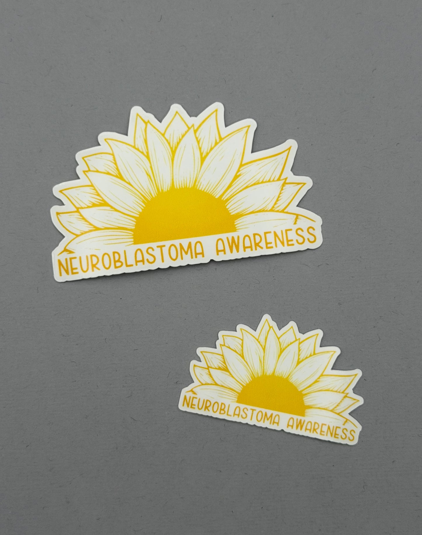 Neuroblastoma Awareness Sunflower Sticker
