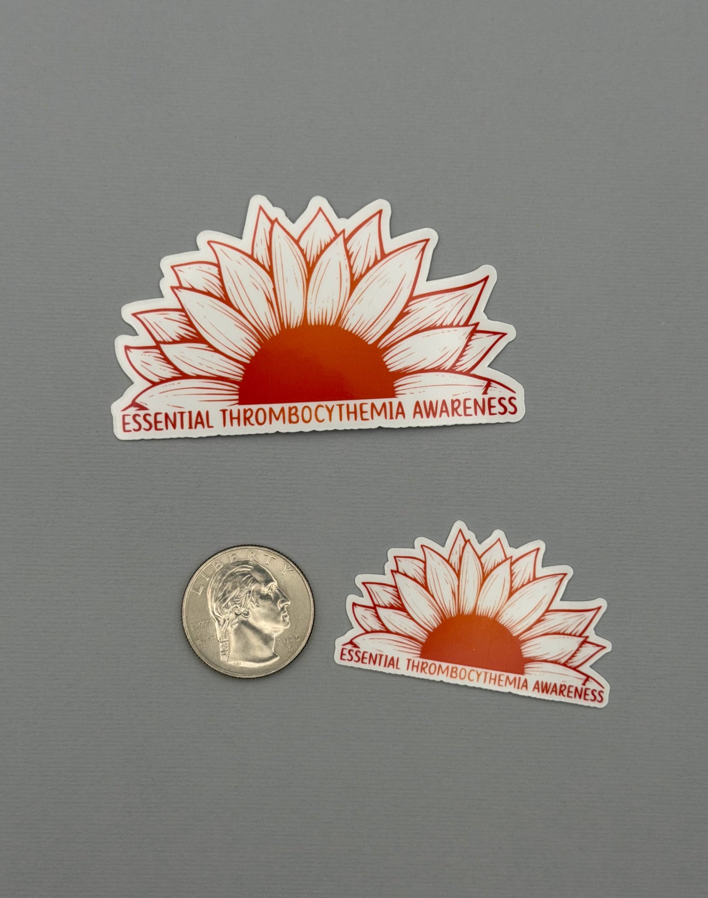 Essential Thrombocythemia Awareness Sunflower Sticker or Magnet | ET