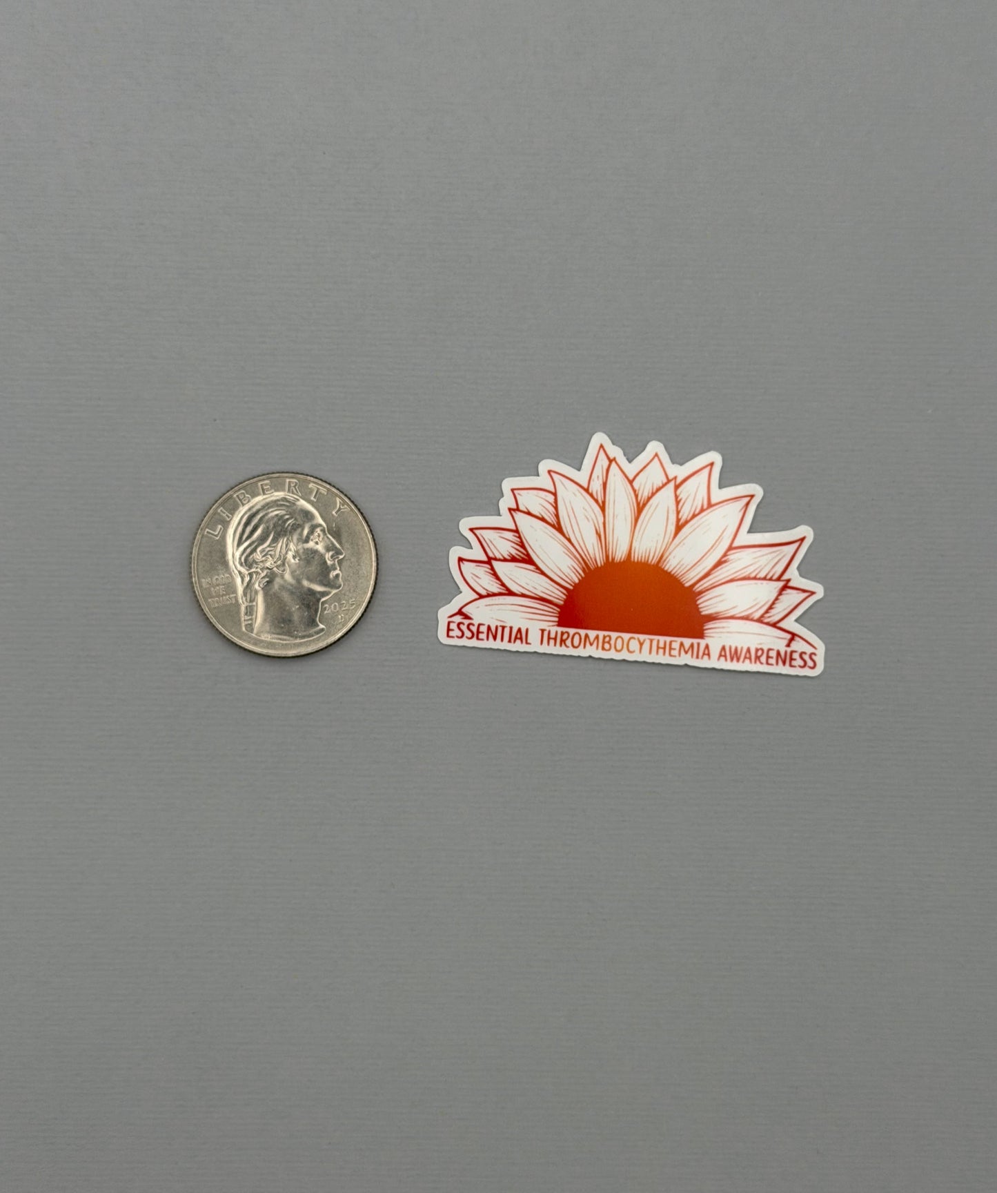 Essential Thrombocythemia Awareness Sunflower Sticker or Magnet | ET