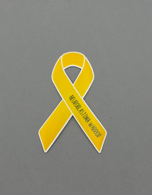 Neuroblastoma Warrior Ribbon Sticker