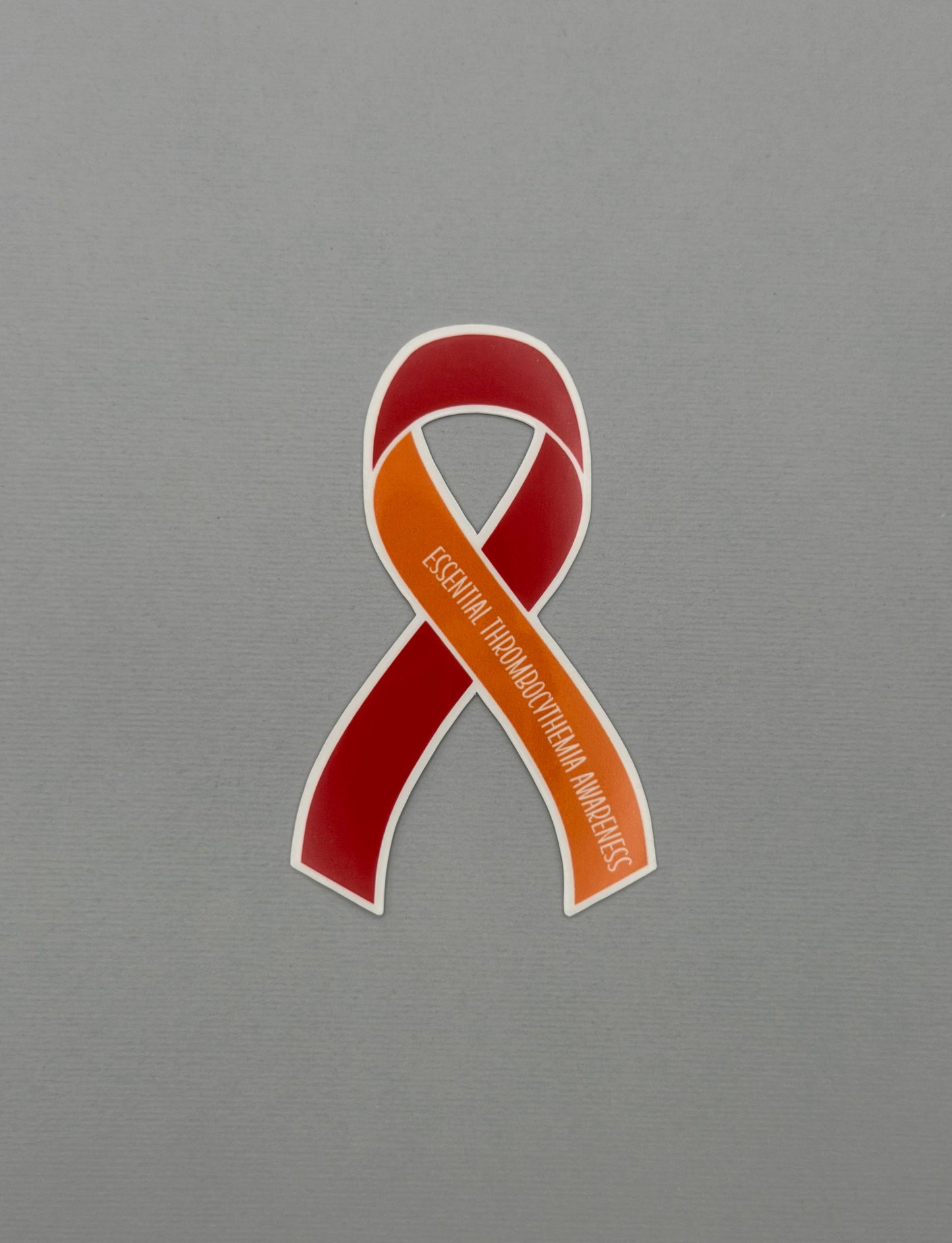 Essential Thrombocythemia Awareness Ribbon Sticker or Magnet | ET