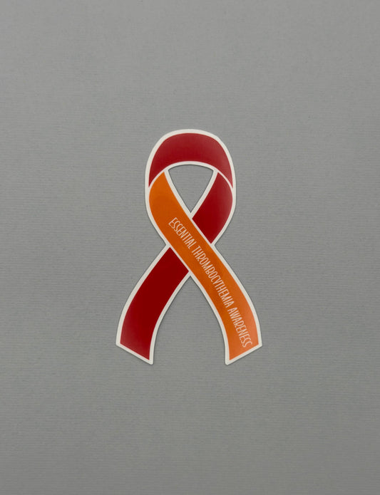 Essential Thrombocythemia Awareness Ribbon Sticker or Magnet | ET