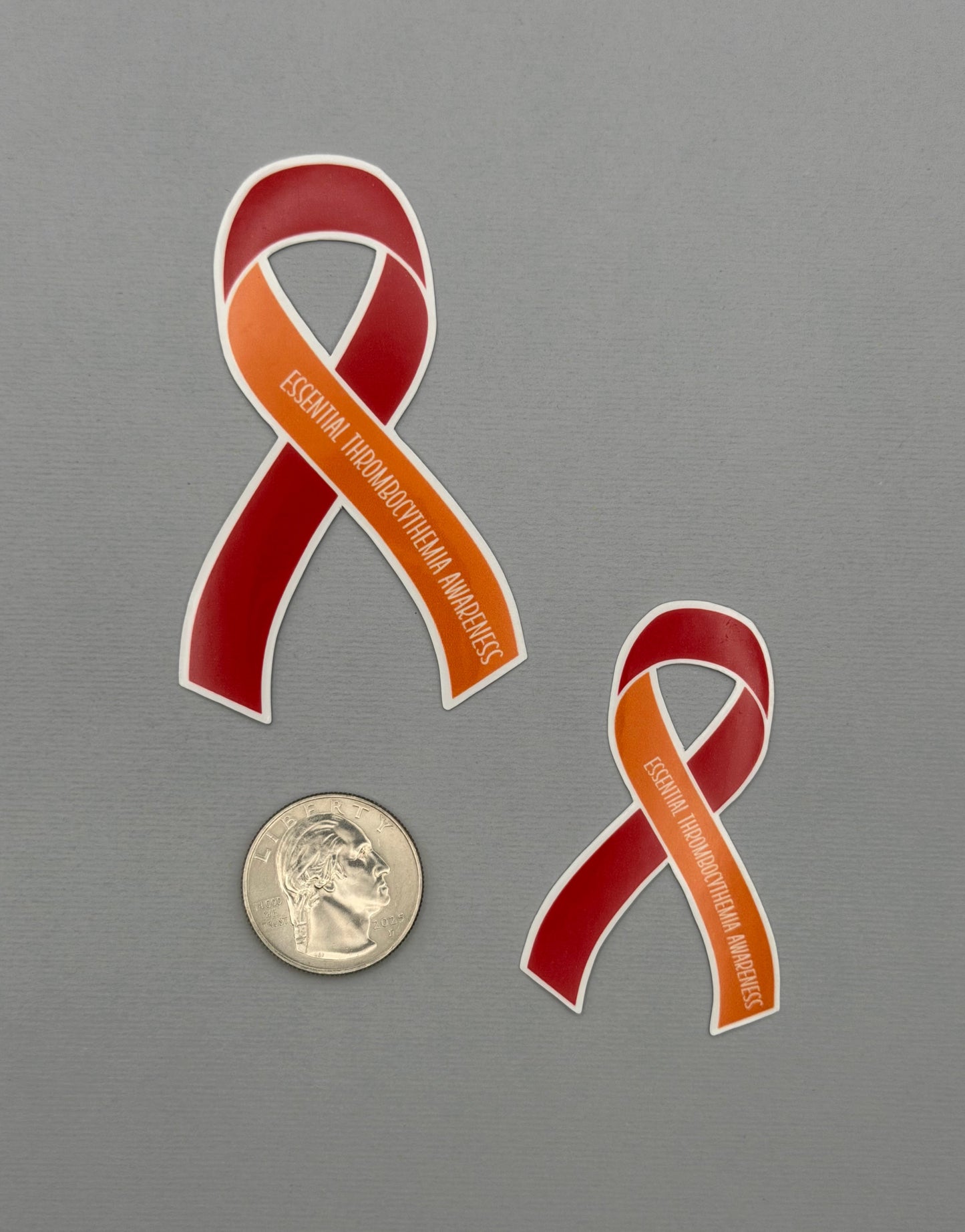 Essential Thrombocythemia Awareness Ribbon Sticker or Magnet | ET