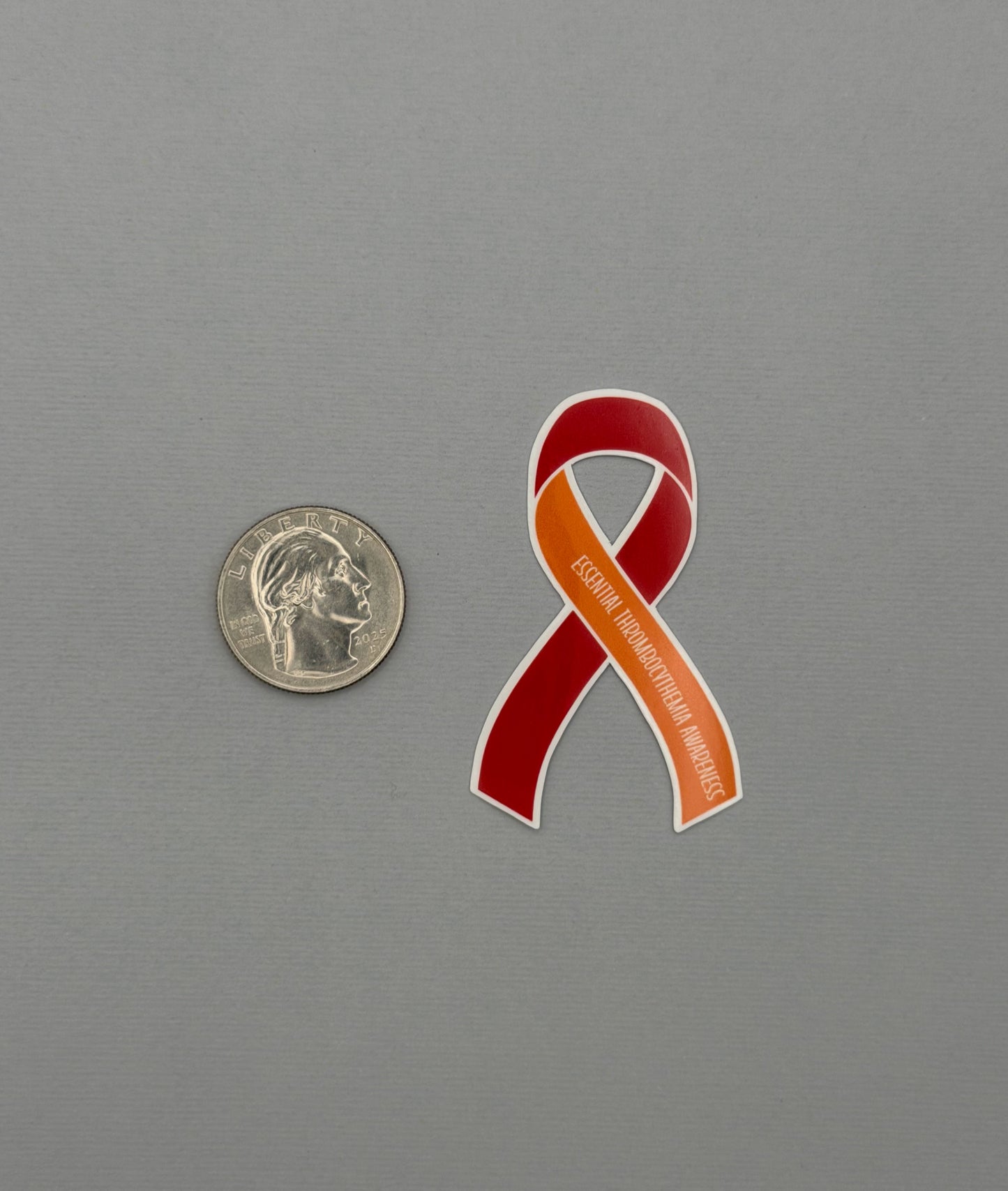 Essential Thrombocythemia Awareness Ribbon Sticker or Magnet | ET