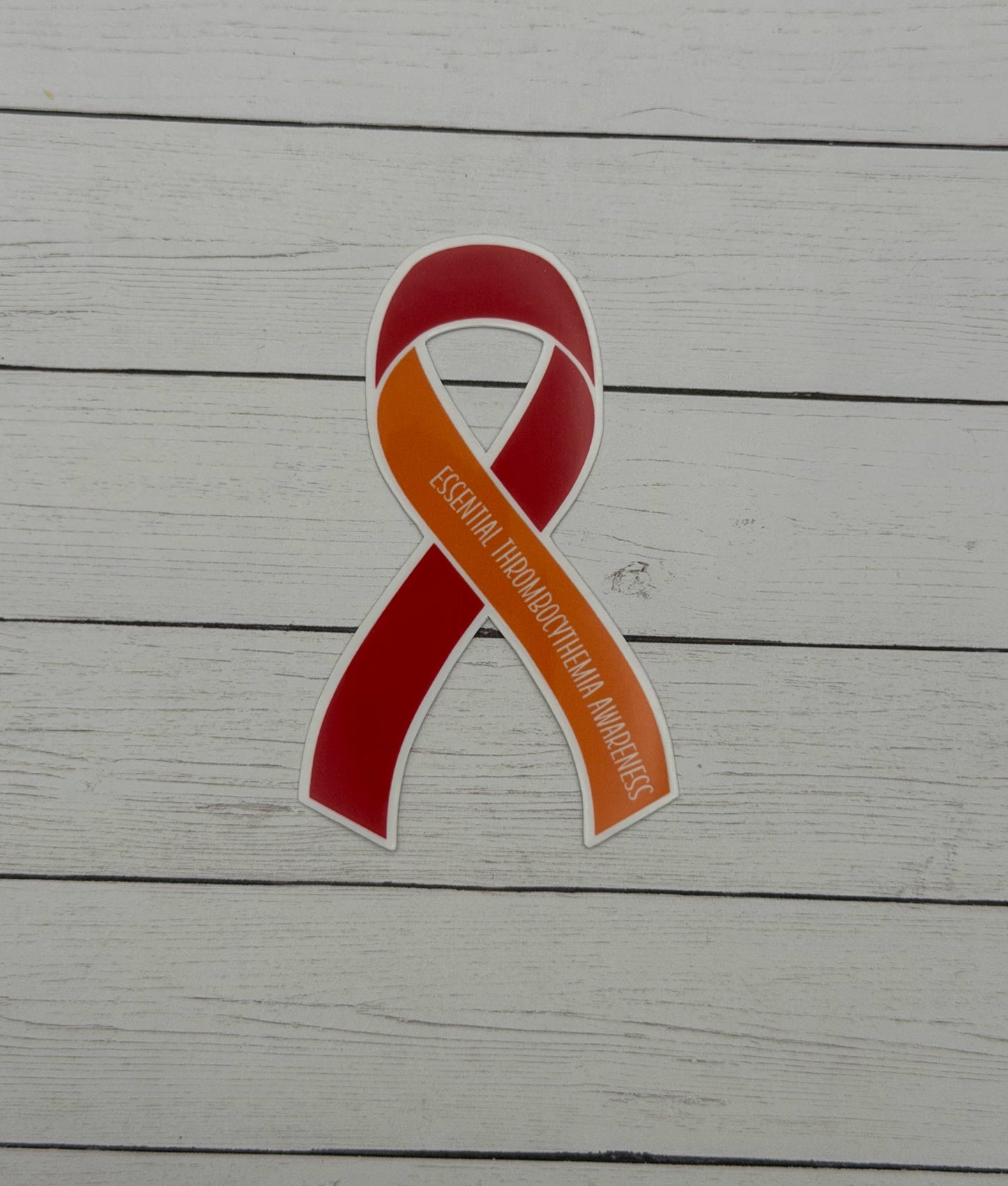 Essential Thrombocythemia Awareness Ribbon Sticker or Magnet | ET