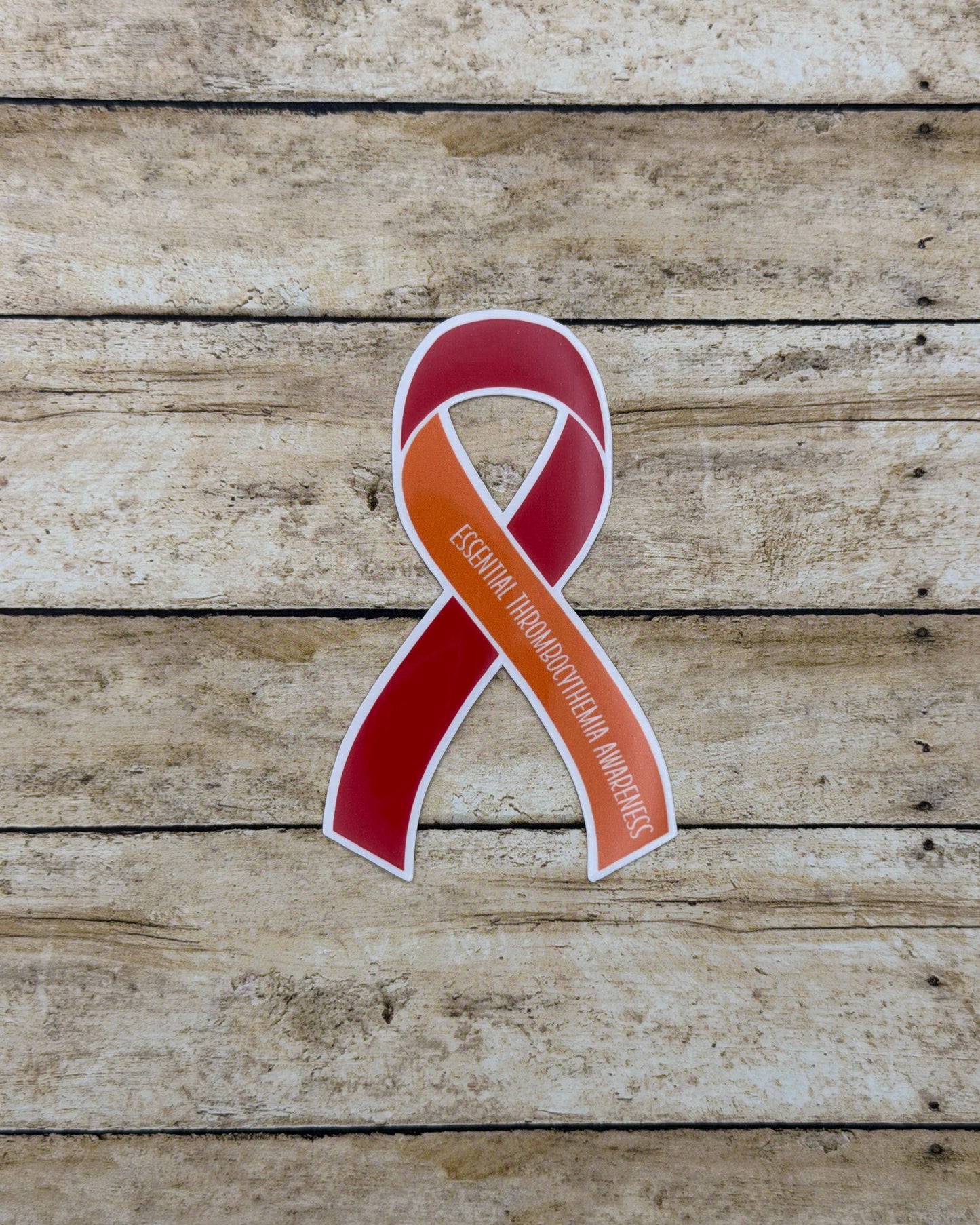 Essential Thrombocythemia Awareness Ribbon Sticker or Magnet | ET