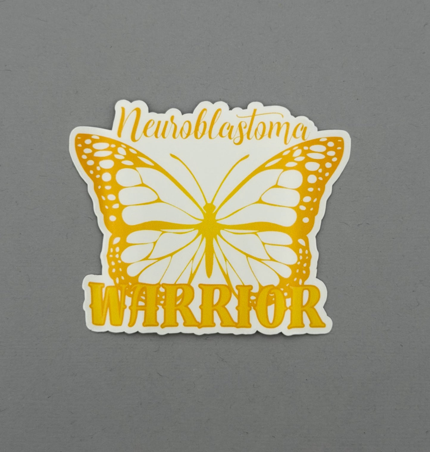 Neuroblastoma Warrior Butterfly Sticker