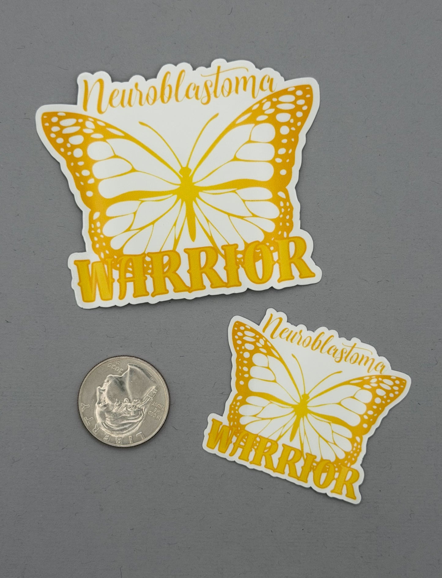 Neuroblastoma Warrior Butterfly Sticker