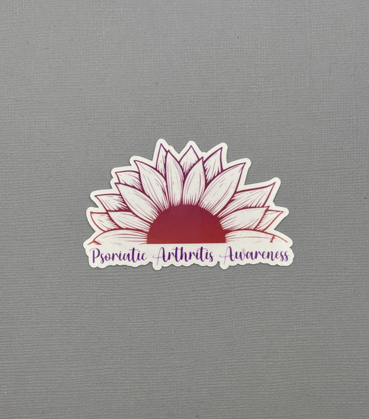 Psoriatic Arthritis Awareness Sunflower Sticker