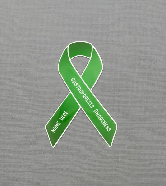 Gastroparesis Awareness Custom Ribbon Sticker