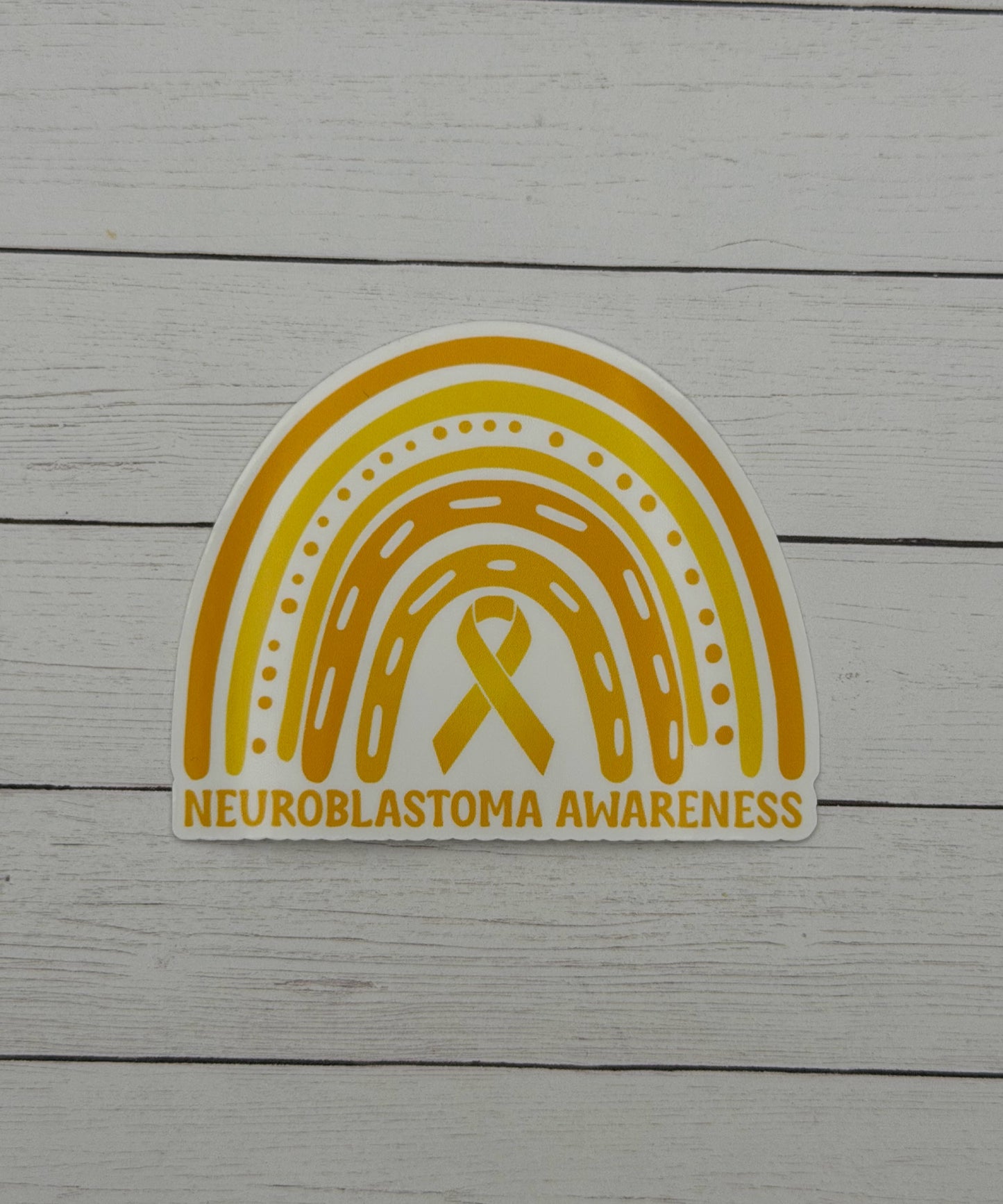 Neuroblastoma Awareness Rainbow Sticker