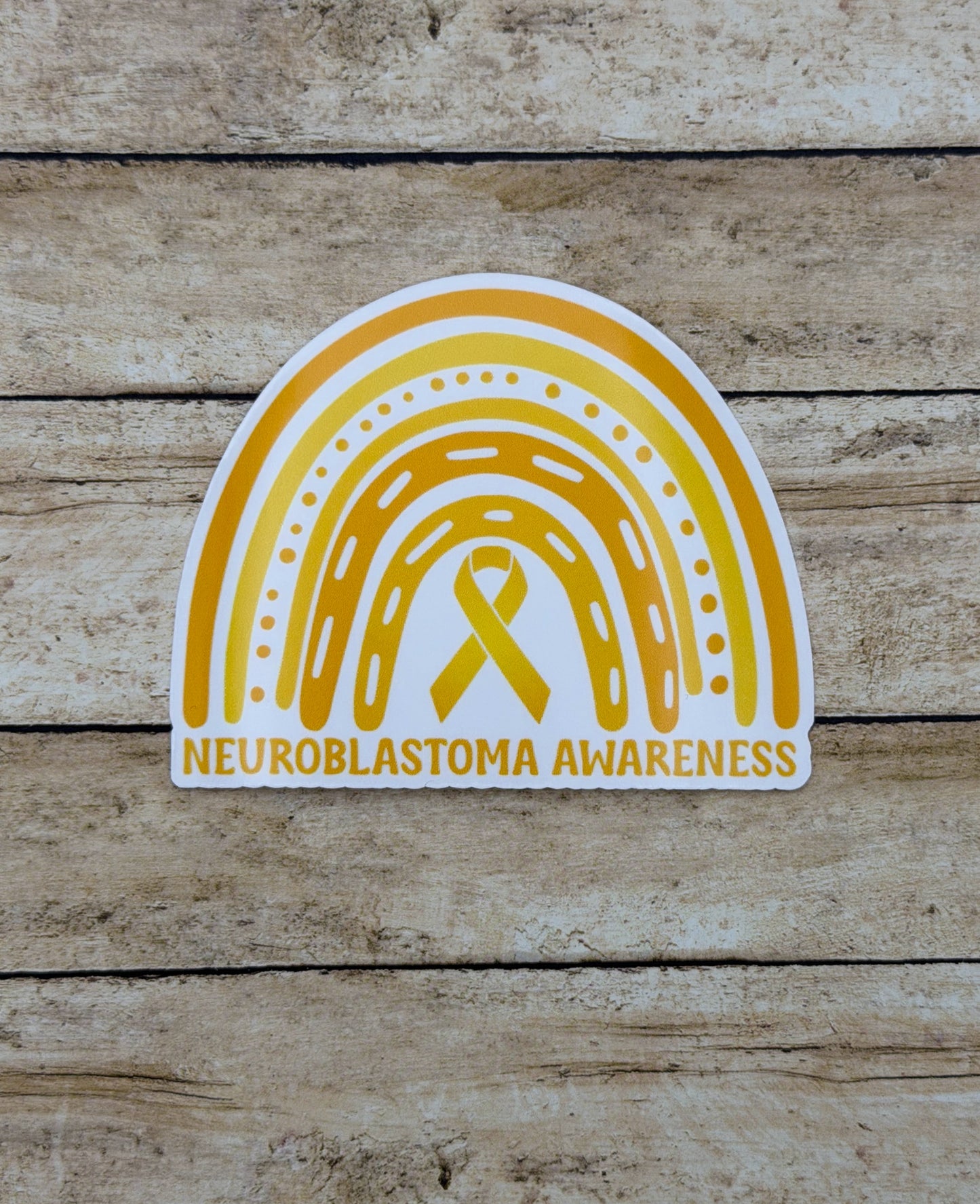 Neuroblastoma Awareness Rainbow Sticker