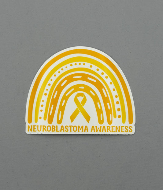 Neuroblastoma Awareness Rainbow Sticker