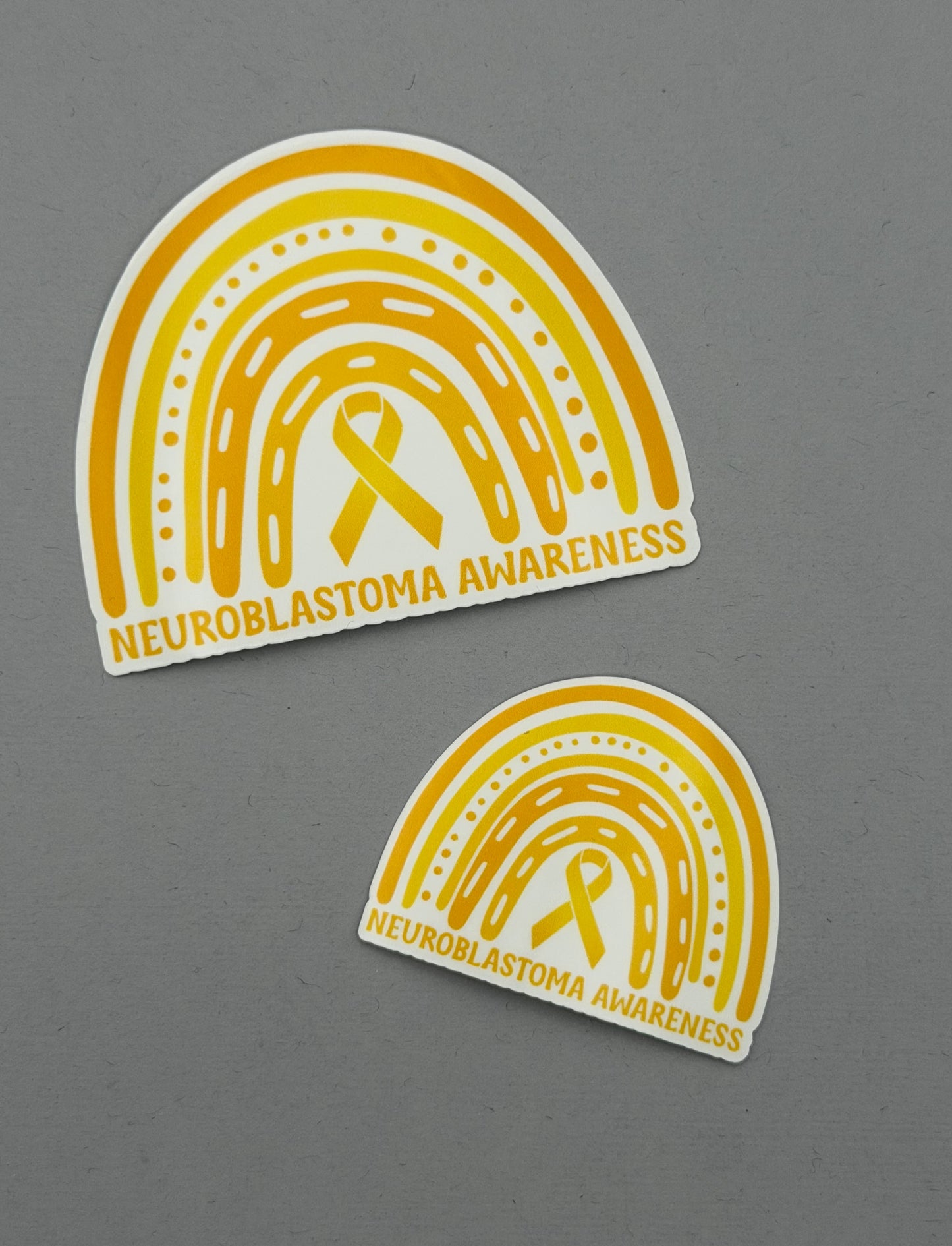 Neuroblastoma Awareness Rainbow Sticker