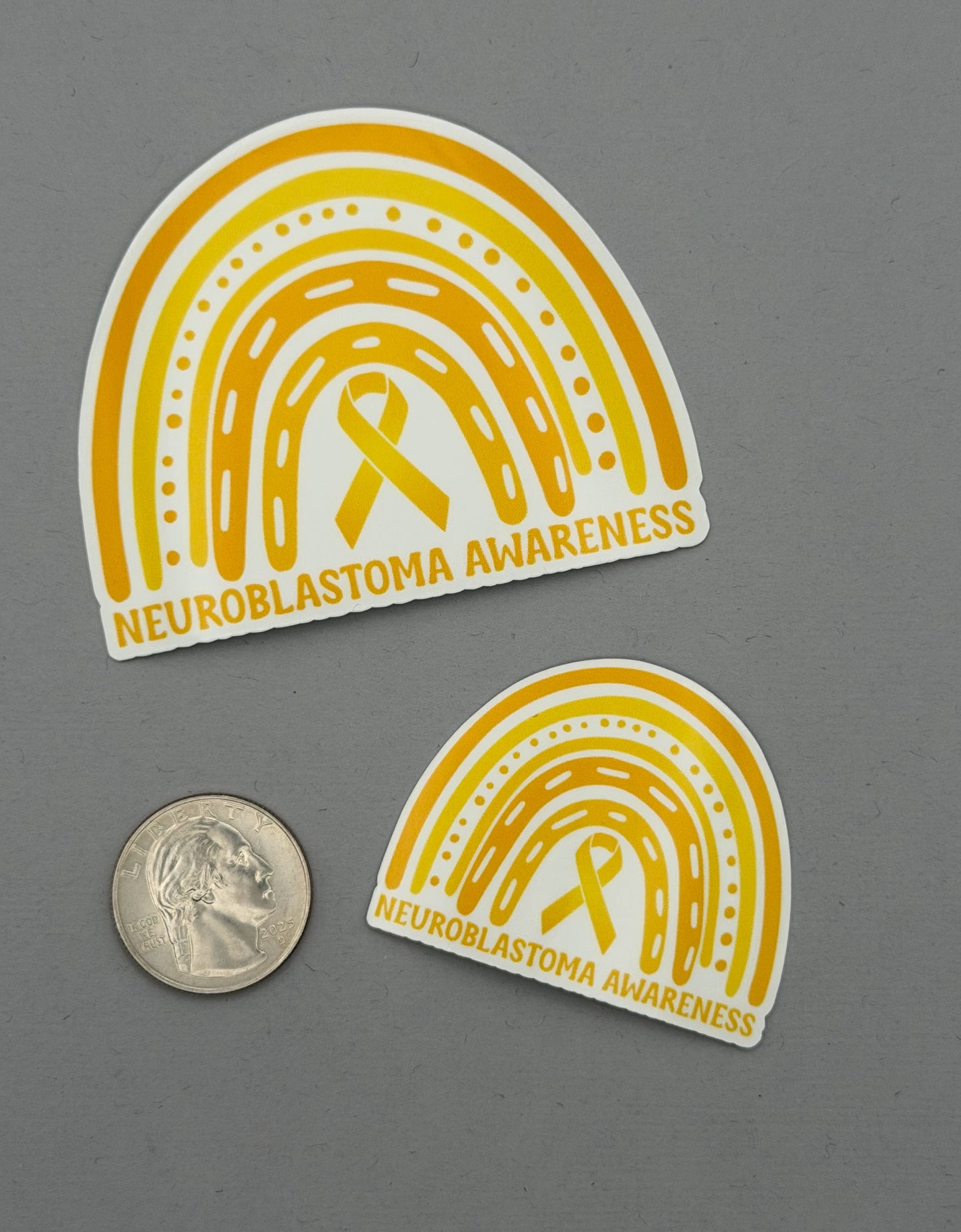 Neuroblastoma Awareness Rainbow Sticker