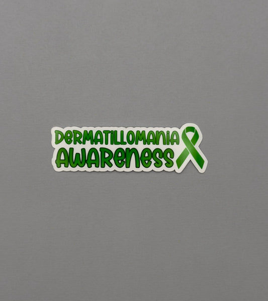 Dermatillomania Awareness with Ribbon Sticker or Magnet
