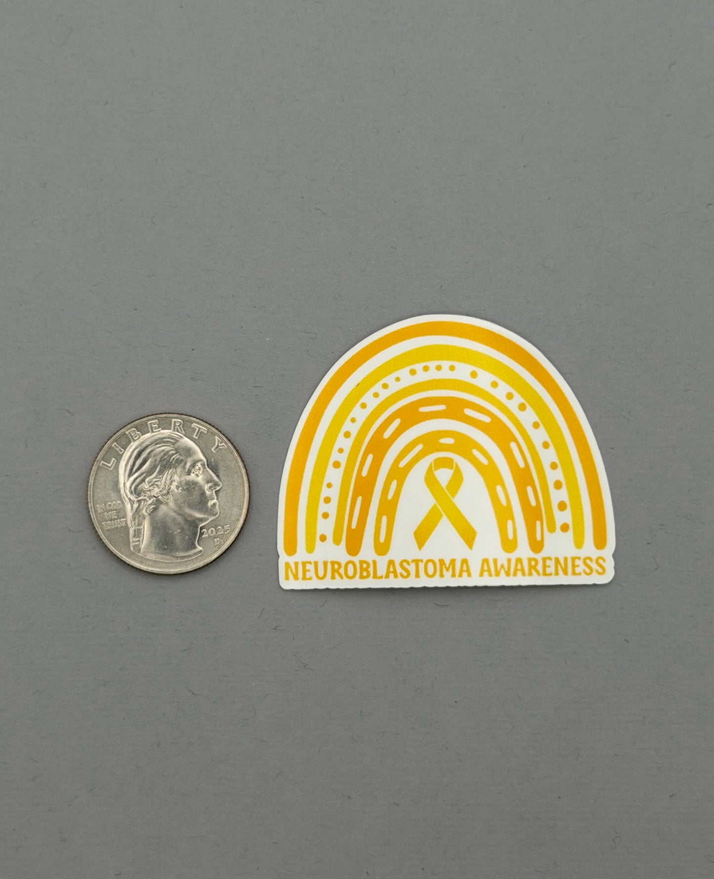 Neuroblastoma Awareness Rainbow Sticker
