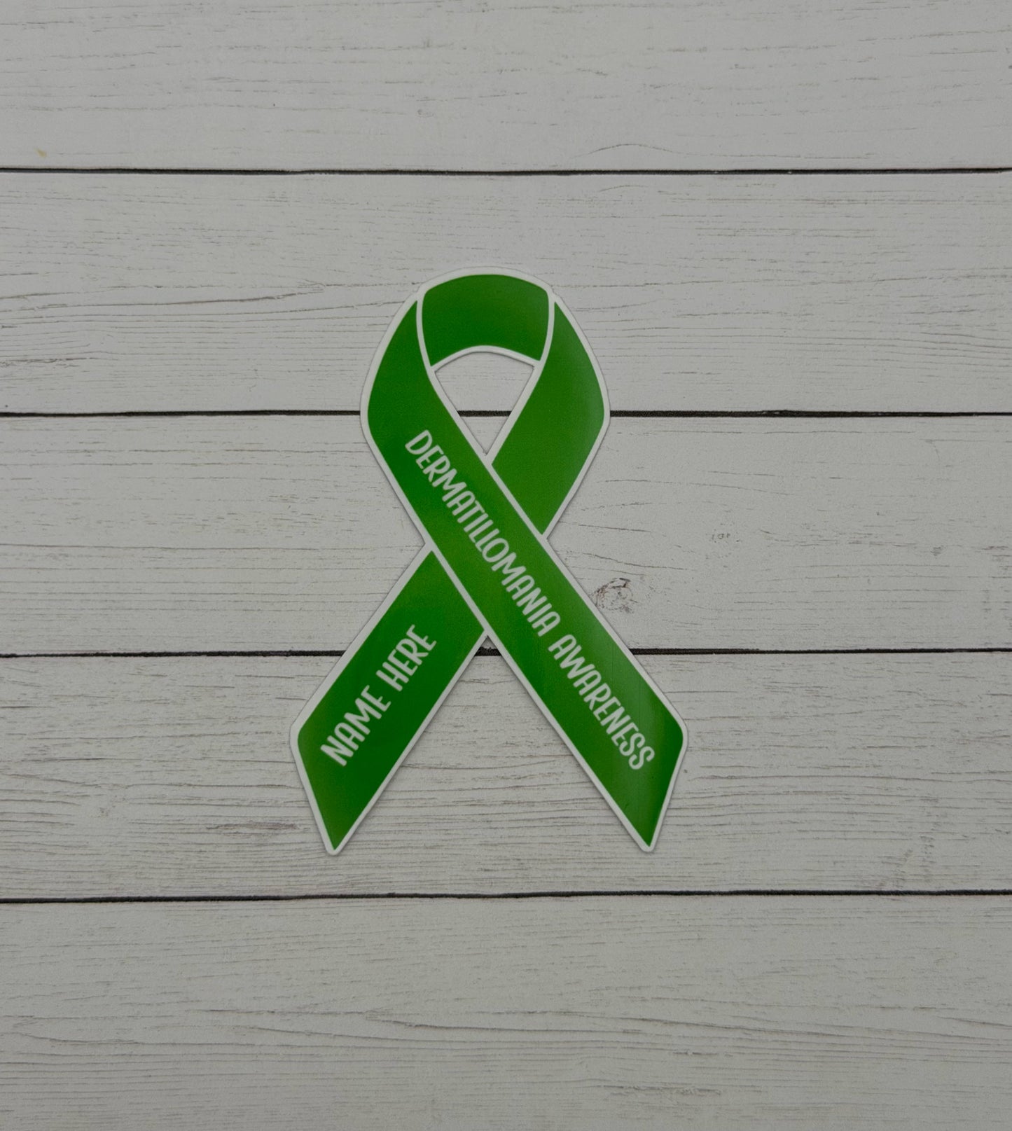 Dermatillomania Awareness Custom Ribbon Sticker or Magnet