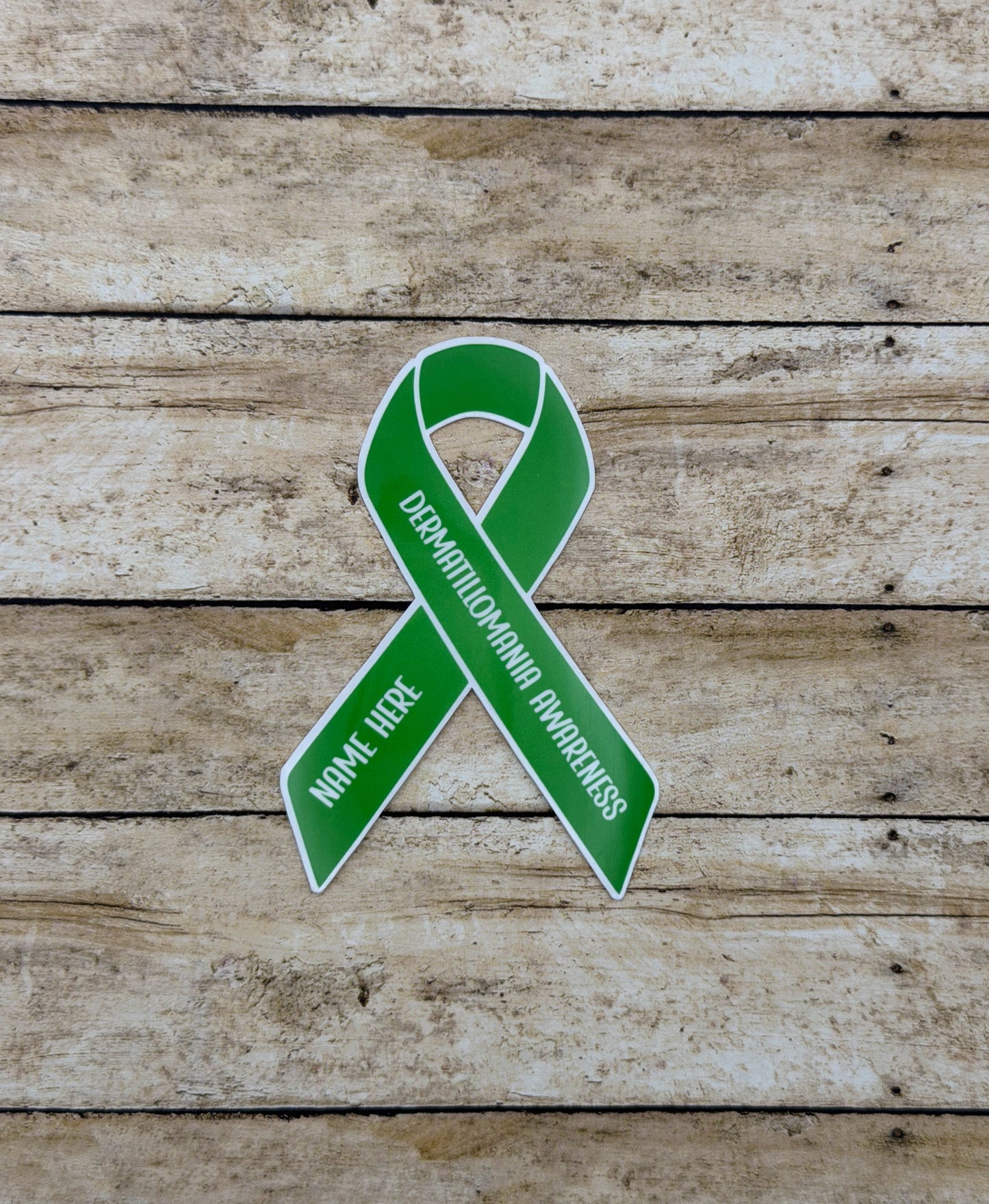 Dermatillomania Awareness Custom Ribbon Sticker or Magnet