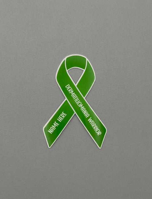 Dermatillomania Warrior Custom Ribbon Sticker or Magnet