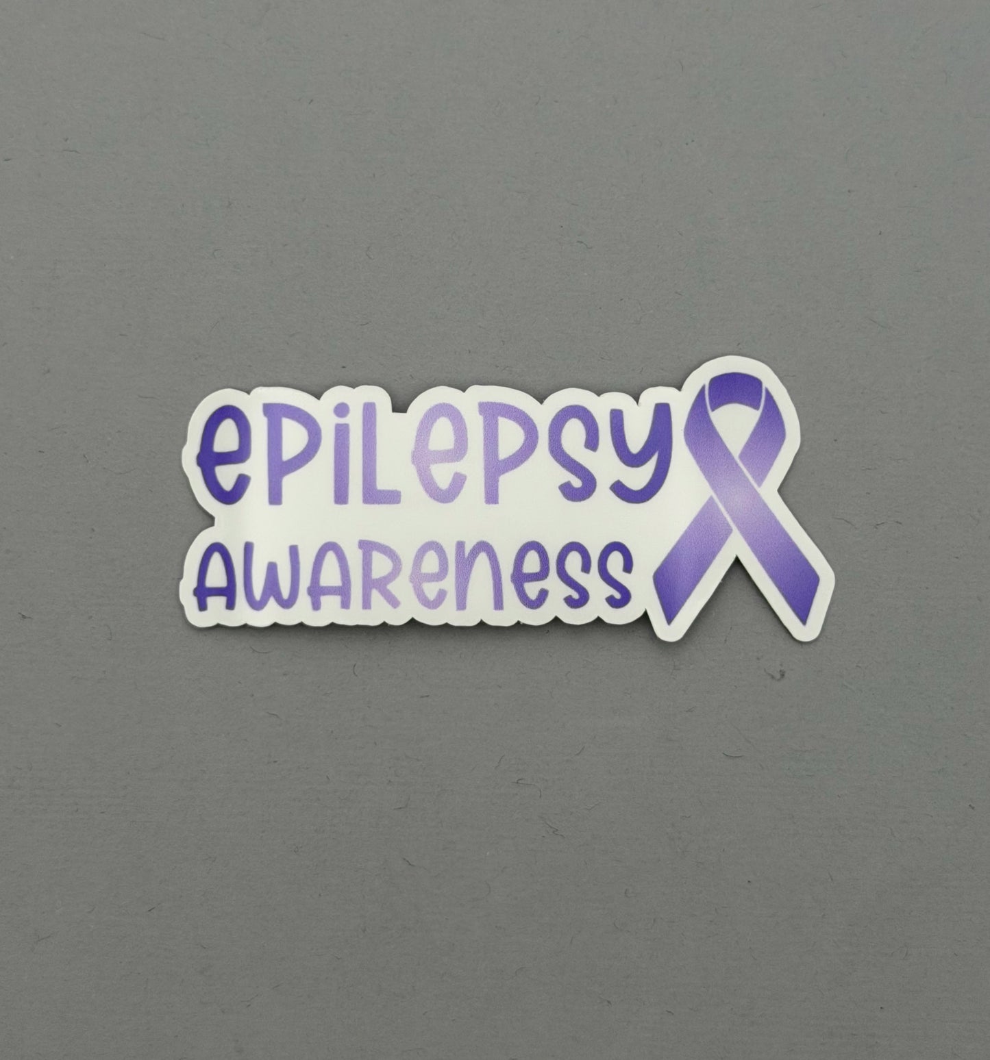 Epilepsy Awareness with Ribbon Sticker