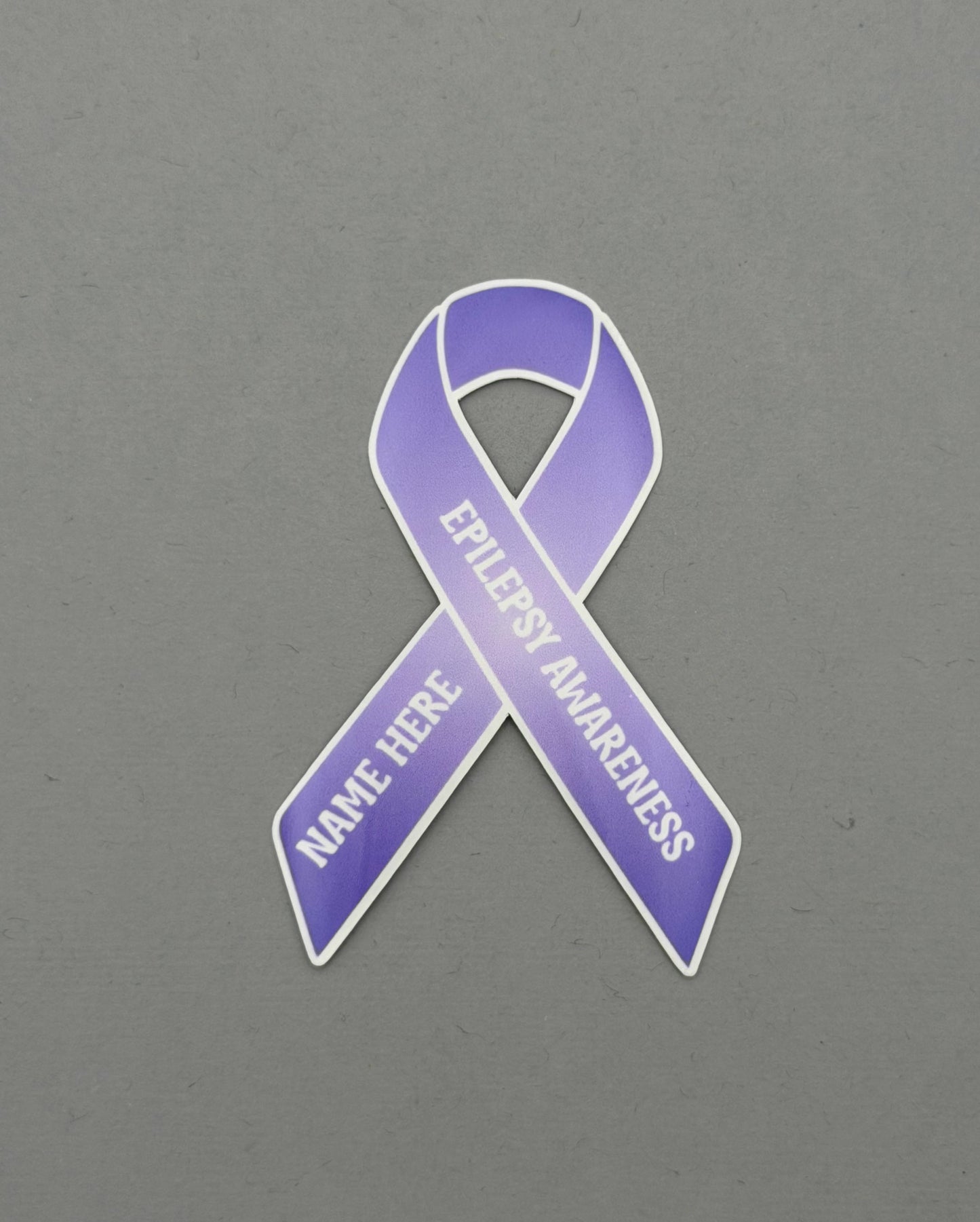 Epilepsy Awareness Custom Ribbon Sticker