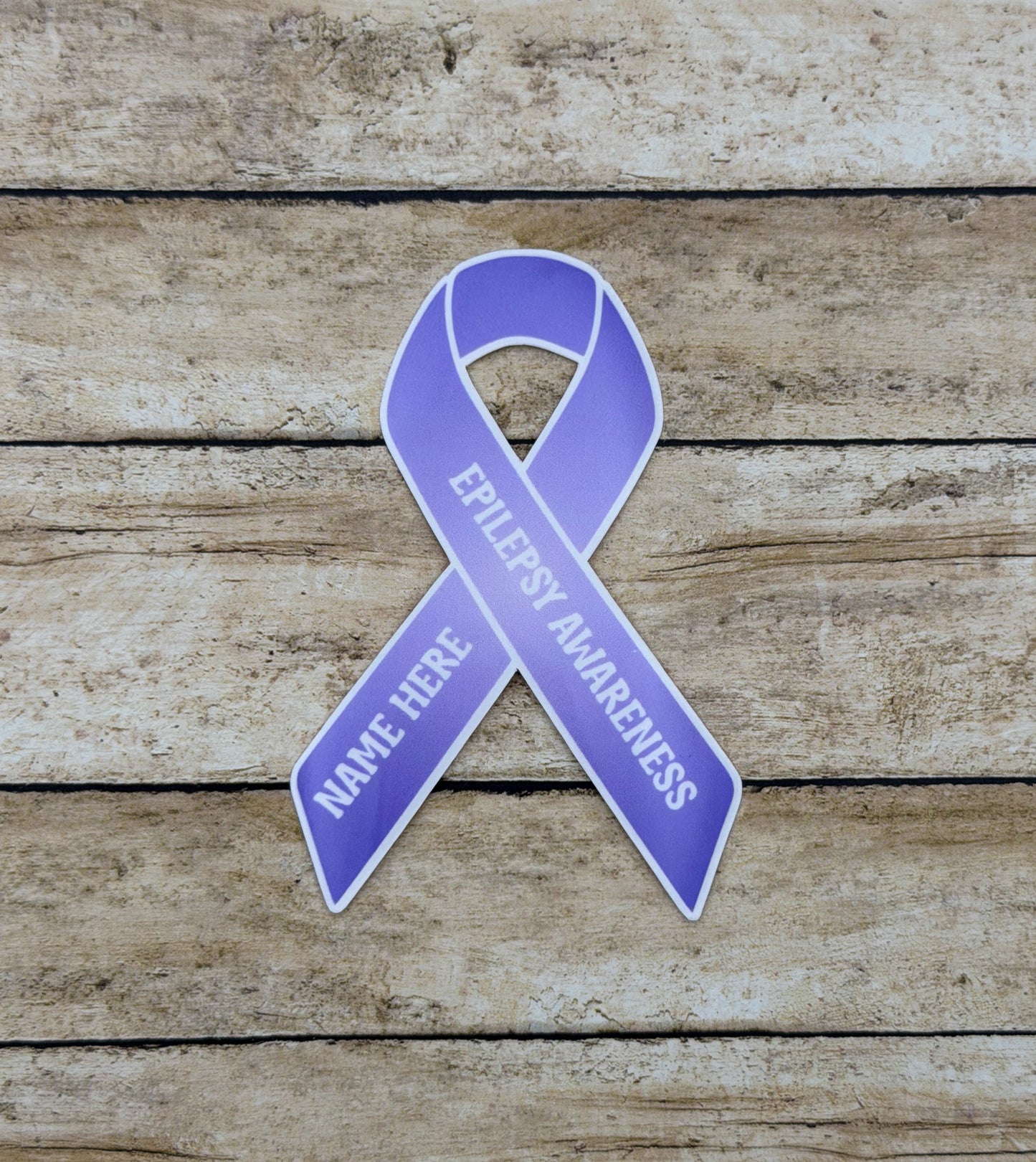 Epilepsy Awareness Custom Ribbon Sticker