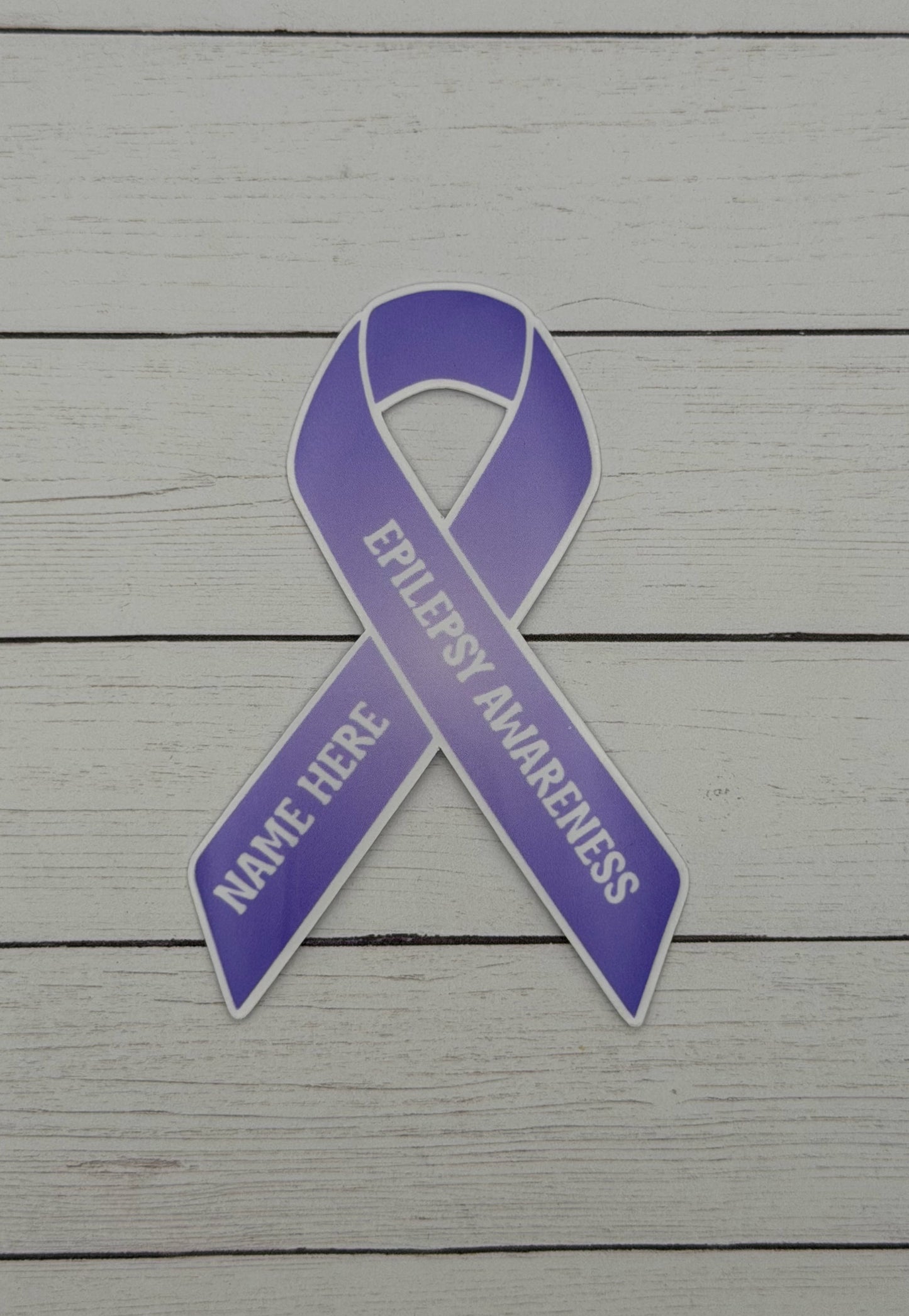 Epilepsy Awareness Custom Ribbon Sticker