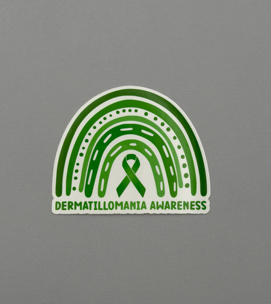 Dermatillomania Awareness Rainbow Sticker or Magnet