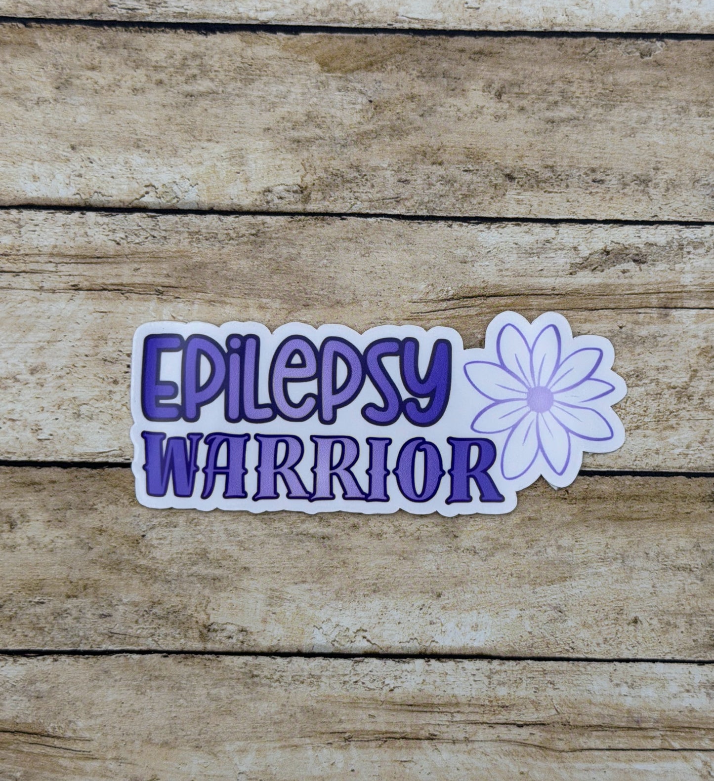 Epilepsy Warrior Flower Sticker