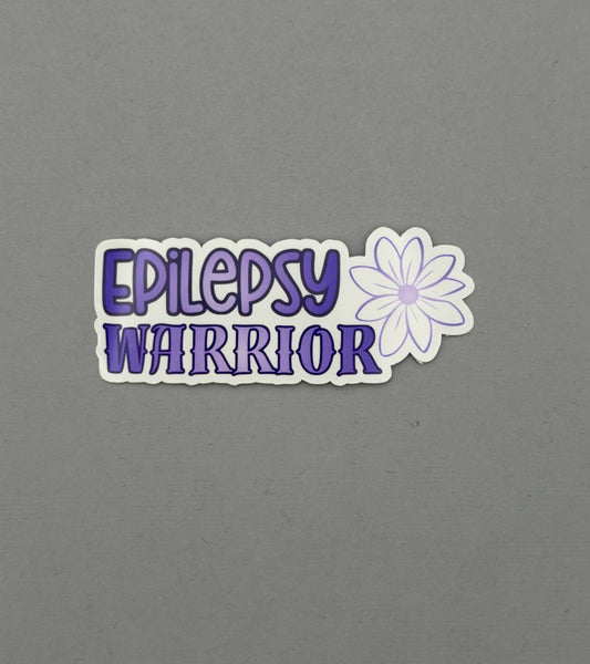 Epilepsy Warrior Flower Sticker