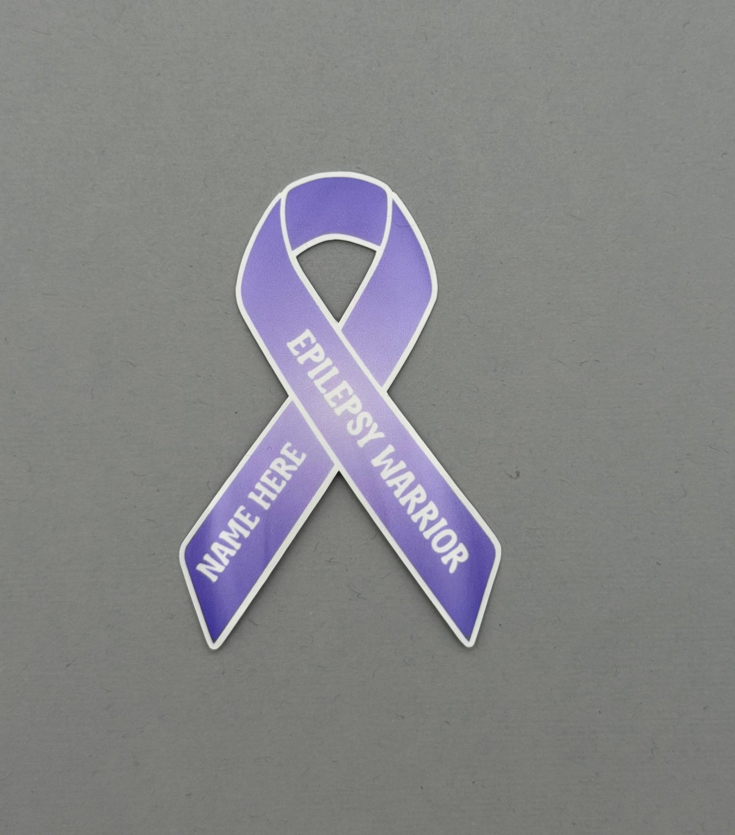 Epilepsy Warrior Custom Ribbon Sticker