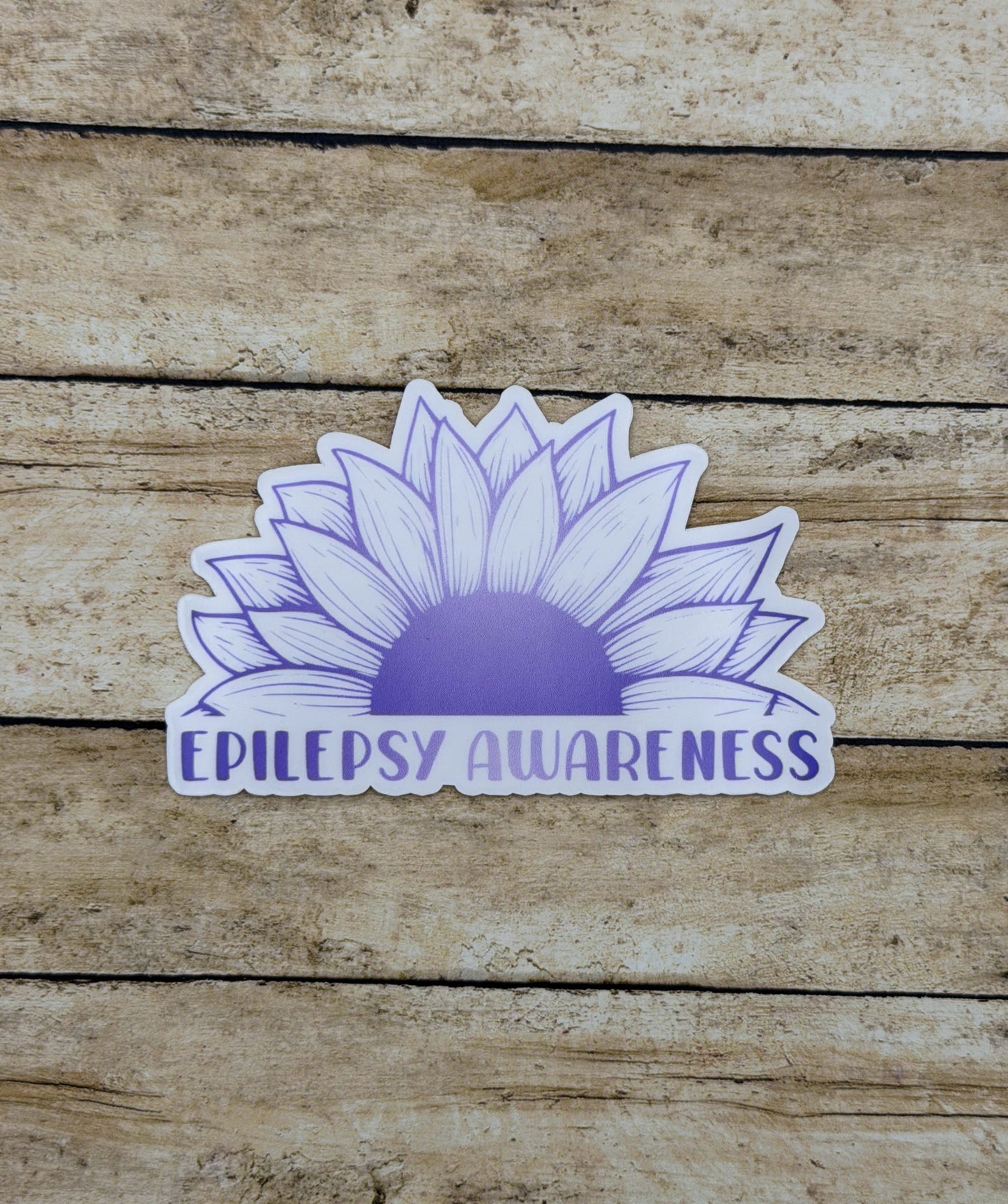 Epilepsy Awareness Sunflower Sticker