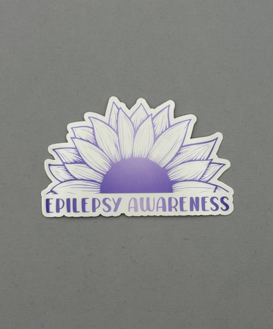 Epilepsy Awareness Sunflower Sticker